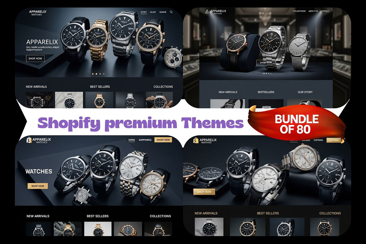 Shopify Premium 80 Themes, a Shopify Template by Crox Studio | Digital (Photo 24 of 59)