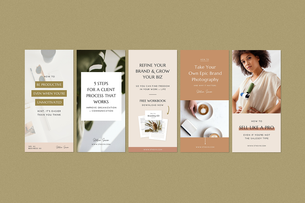 Pinterest Canva Bundle, a Social Media Template by Station Seven (Photo 6 of 11)