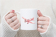 Watercolor  Transport Car Airplane, an Illustration by Watercolor design (Thumbnail 6 of 11)