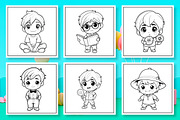 Chibi Boy Coloring Book, an Arts & Entertainment Photo by Wow Magic (Thumbnail 1 of 3)