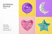Foil Balloon Mockup Bundle, a Mockup by Mockupdaddy (Thumbnail 1 of 11)