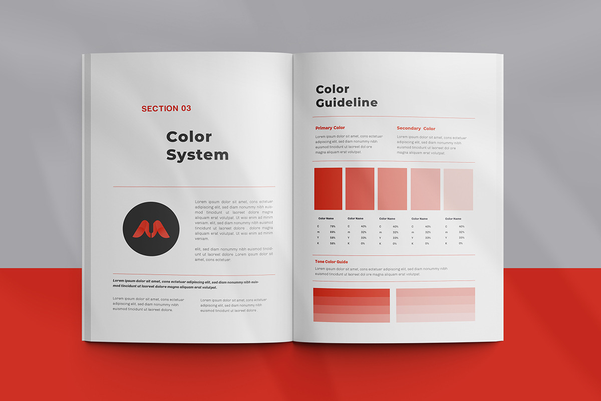 Modern Brand Guideline Template, a Brochure Template by afsar.hossain