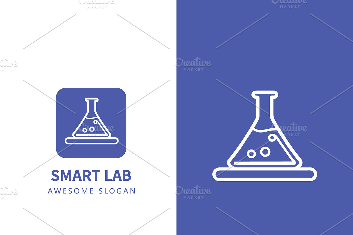 Smart lab logo vector illustration, a Branding & Logo Template by Toufiqul