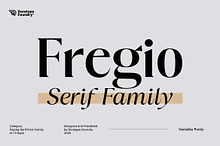 Fregio - Serif Family (10 Fonts)