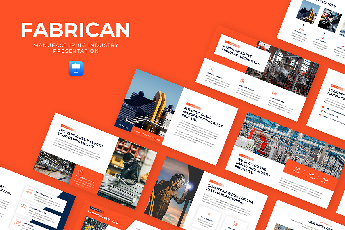 Fabrican - Manufacturing Industry, a Presentation Template by Biwarastudio (Photo 1 of 5)