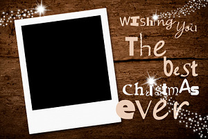 Christmas Greeting Card Photo Frame