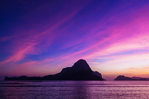El Nido sunset, a Photo by saiko3p
