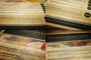 Elegant Food Rustic Menu 3