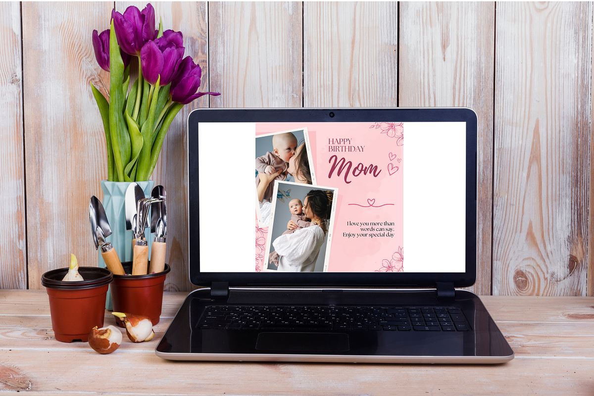 Happy Birthday Mom Templates, a Templates & Theme by TemplateCastleStore (Photo 6 of 9)