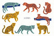 Tropical Leopard Abstract Boho Set, an Object Graphic by MaNechaeva (Thumbnail 3 of 10)