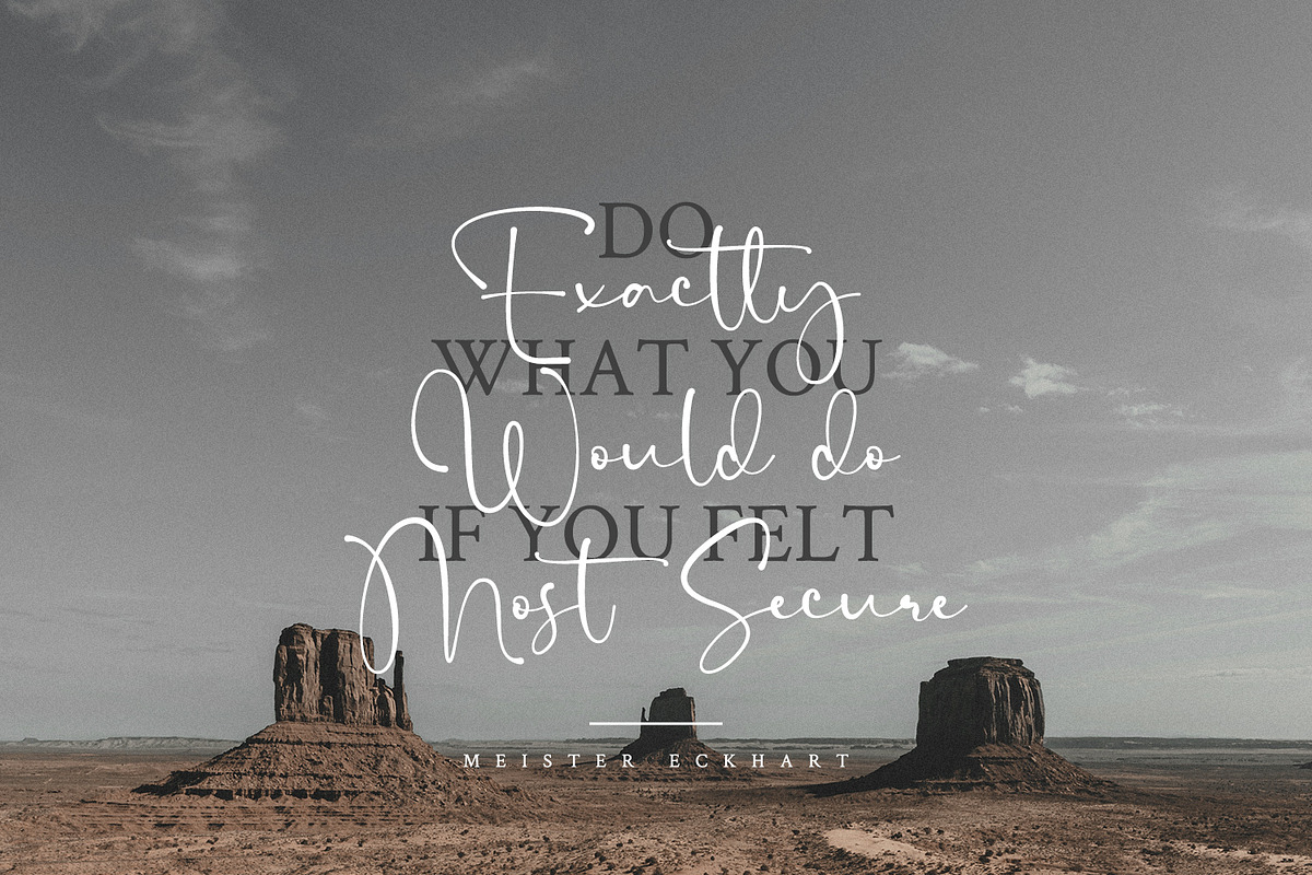 Billie Sight, a Script Font by din-studio.com (Photo 9 of 9)