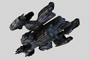 SciFi Dropship, a Cars & Vehicle 3D Model by CGPitbull (Thumbnail 4 of 4)