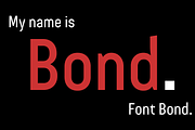 Bond 4F (Family), a Sans Serif Font by 4th february type foundry (Thumbnail 1 of 4)