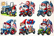 4th Of July gnomes Tractor Clipart, an Illustration by Rose Art (Thumbnail 3 of 6)