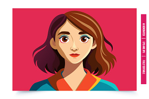 Serious Girl with Collar, an Illustration by Tanuart