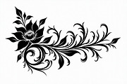 Vintage Flower Silhouette Pack, an Illustration by musafir_fashion (Thumbnail 4 of 21)