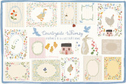 Cottagecore Frames & Illustrations, a Decorative Illustration by whiteheartdesign (Thumbnail 1 of 15)