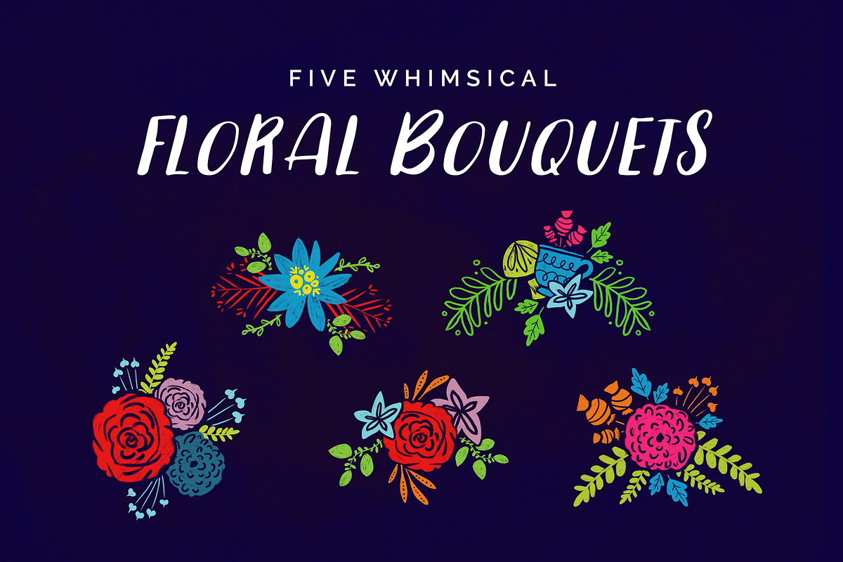 Alice's Garden Floral Collection, a Decorative Illustration by Hues of Hodges (Photo 2 of 5)