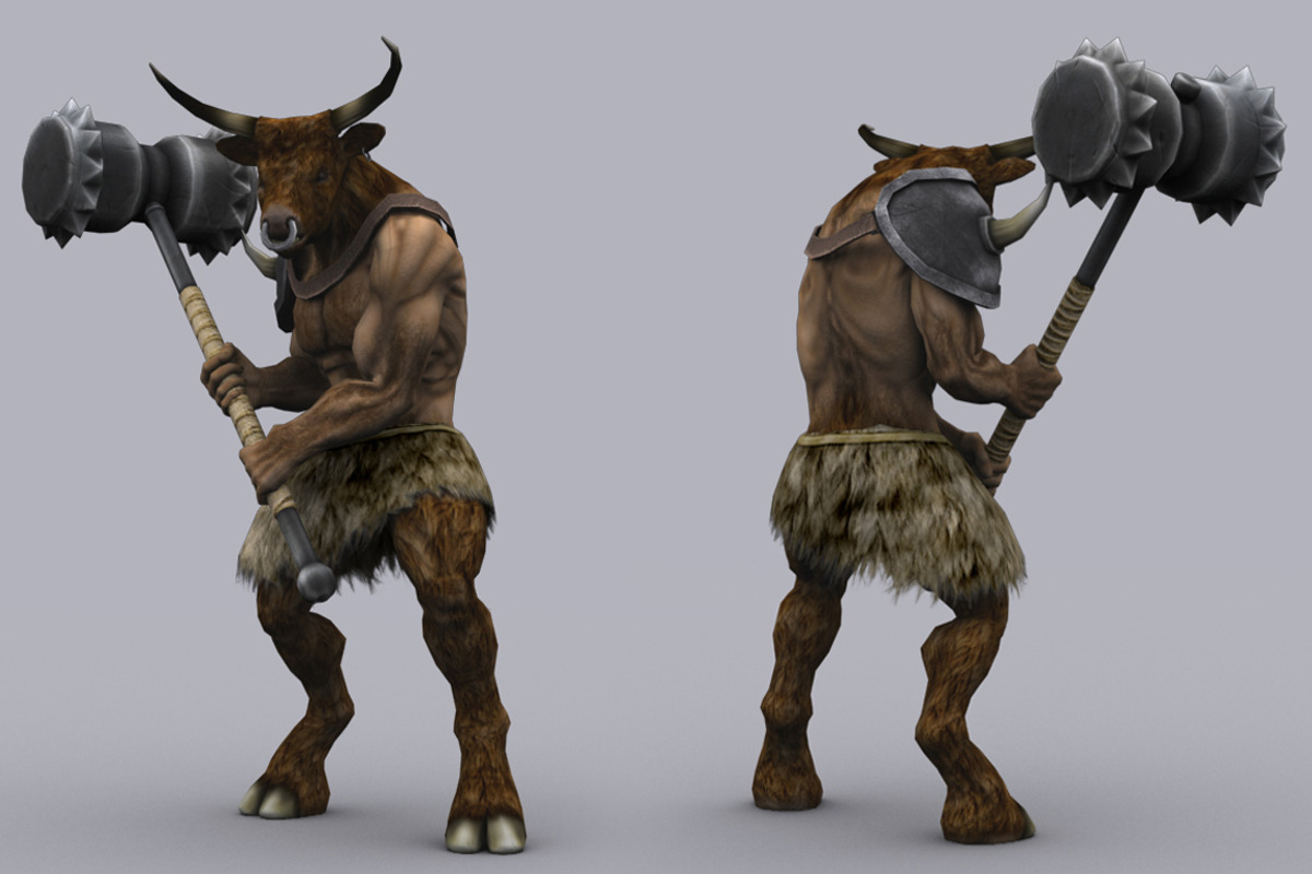 MINOTAUR fbx only, a Characters & Person 3D Model by PROTOFACTOR