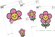 Flower Embroidery Design, an Illustration by DreamArtGraphic (Thumbnail 4 of 4)
