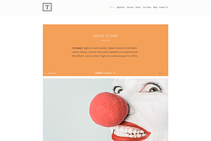 TEONA One Page Creative Agency Psd