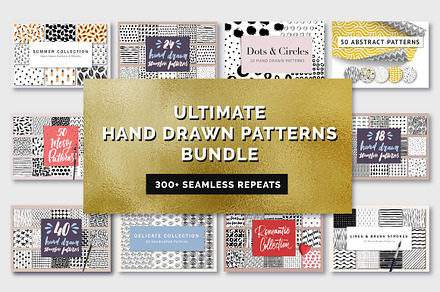 Ultimate Hand Drawn Patterns Bundle