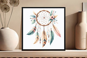Dreamcatcher Clipart PNG, an Illustration by DreamCafeArt (Thumbnail 4 of 6)