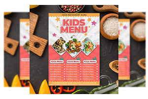 Kids Menu flyer