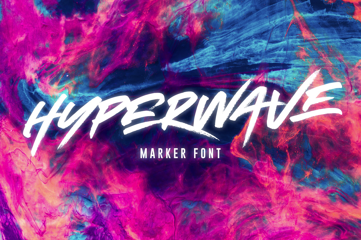HYPERWAVE Marker Font