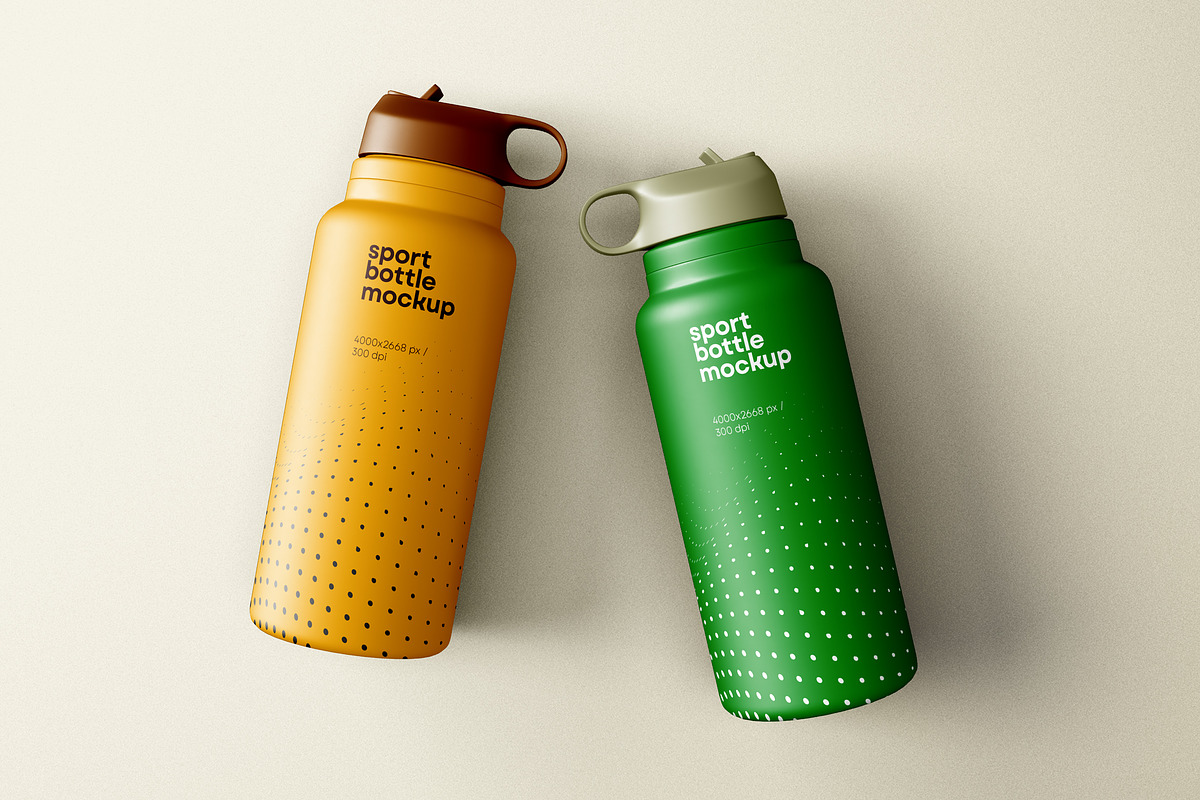 Sport Water Bottle Mockup, a Packaging Mockup by dpi (Photo 7 of 8)