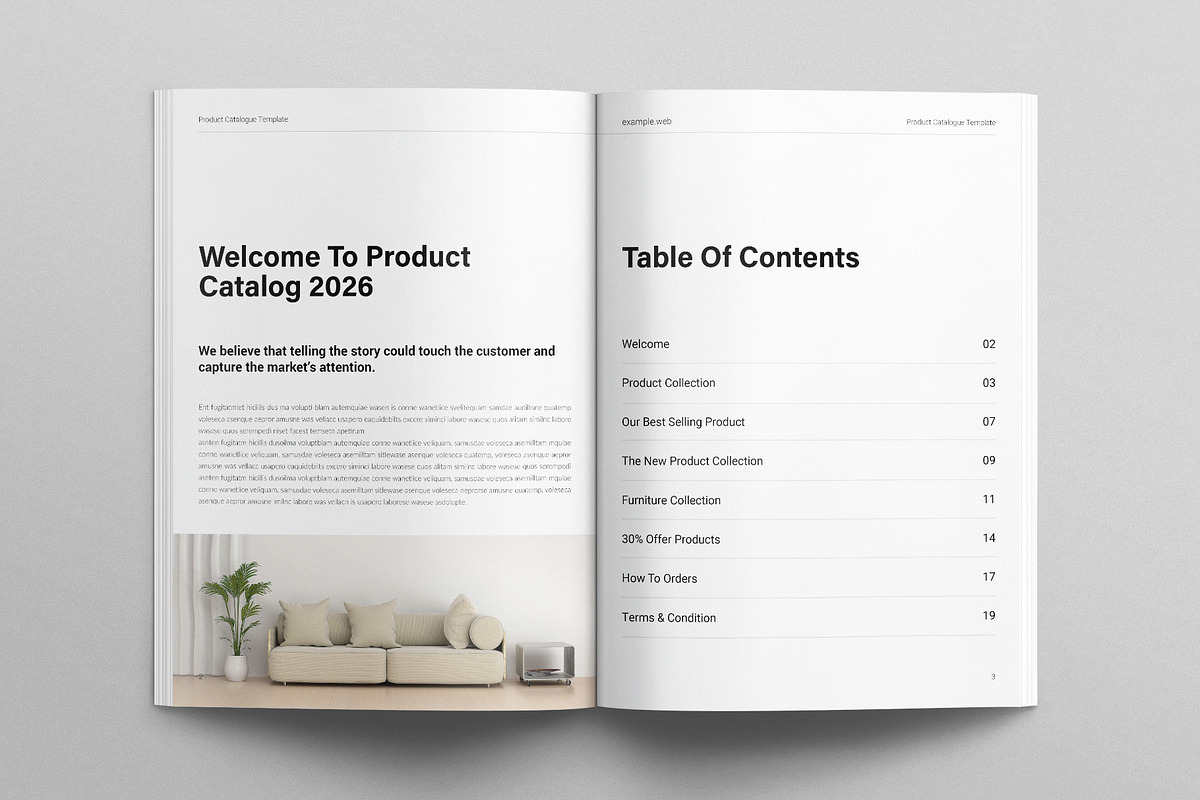 Product Catalog Template, a Brochure Template by E-Type (Photo 2 of 7)