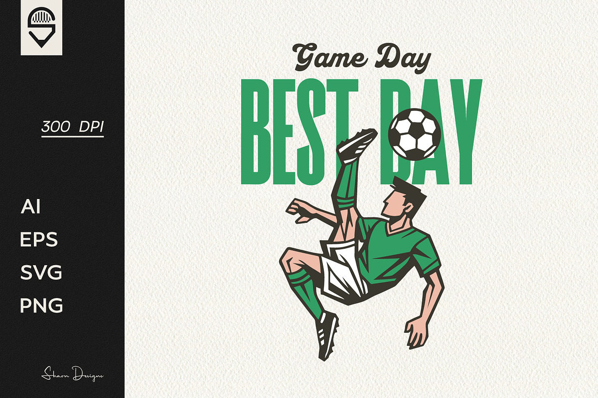 Bicycle Kick Soccer Player T-Shirt, a Sport Illustration by shaondesigns (Photo 1 of 6)