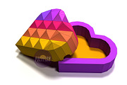 DIY Likee Box 3D model template, a Graphic by PolyFish (Thumbnail 1 of 4)