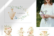 Ancient Greece Watercolor Clipart, a Decorative Illustration by Julia M. Watercolor (Thumbnail 8 of 14)