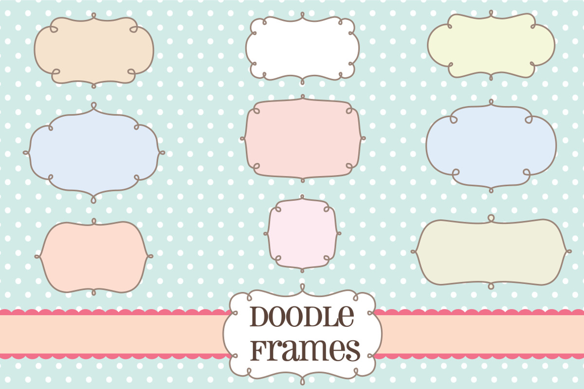Retro Label Frames Shapes Set No 18, a Shape Add-On by starsunflowerstudio