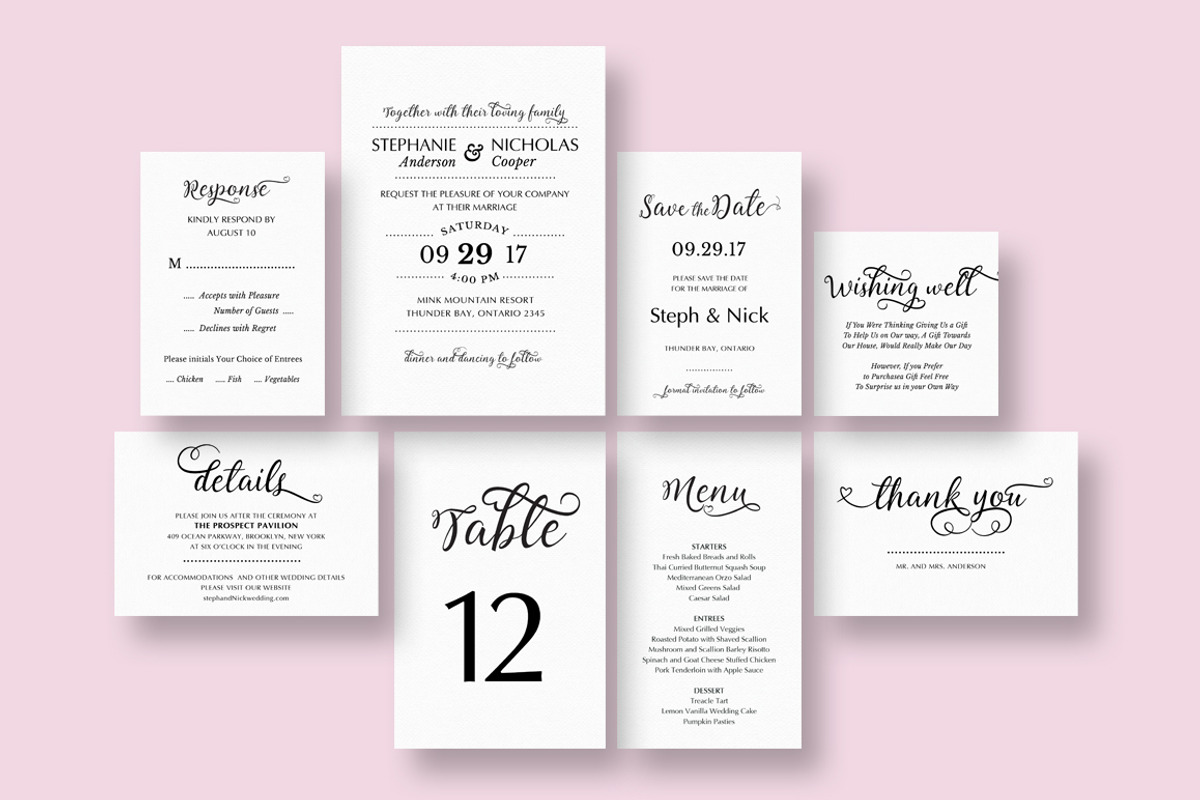 Love the Curl Wedding Invitation, an Invitation Template by Inkpower (Photo 3 of 4)