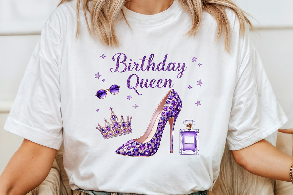 Glitter Birthday Queen Png Birthday, an Illustration by Libby Wishes (Photo 2 of 5)