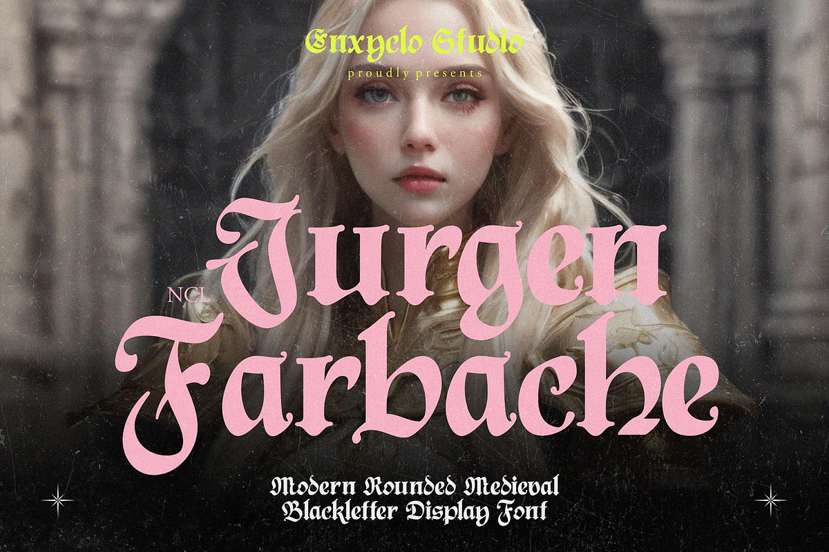 NCL Jurgen Farbache - Medieval Font, a Blackletter Font by Enxyclo Studio (Photo 1 of 15)