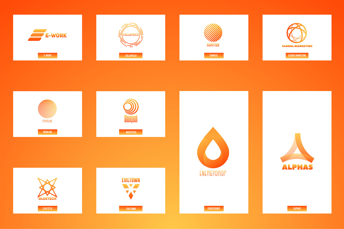 20 abstract logo, a Branding & Logo Template by airunreal (Photo 4 of 4)