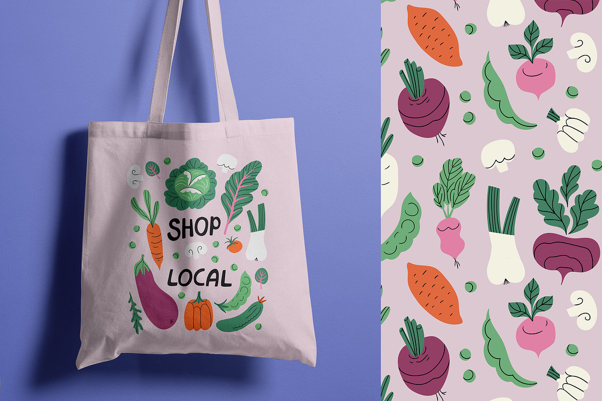 Harvest season patterns and objects, a Food Illustration by Alenkakarabanova (Photo 8 of 8)