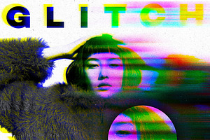 Glitch Prism Smudge Photo Effect, a Layer Style Add-On by Design Squad