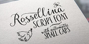 Rossellina, a Script Font by GRIN3 (Nowak) (Thumbnail 1 of 8)