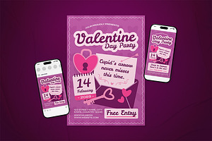 Valentine Day Flyer Set, a Flyer Template by The Good Store
