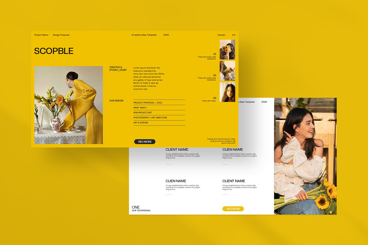 Brand Proposal Presentation Template, a Presentation Template by CreativexGenius (Photo 8 of 9)