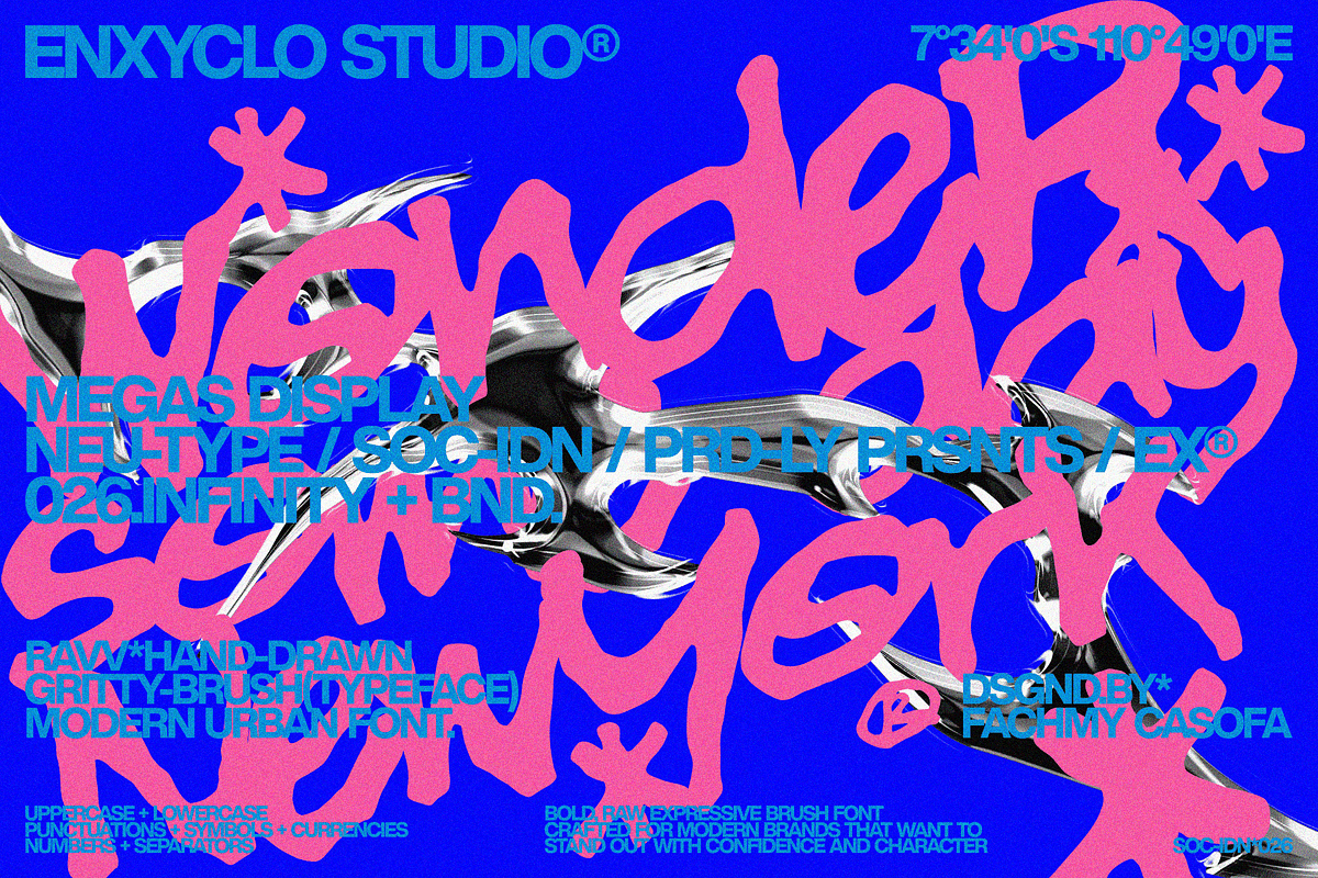 MEGAS — Raw Branding Font, a Handwritten Font by Enxyclo Studio (Photo 5 of 12)