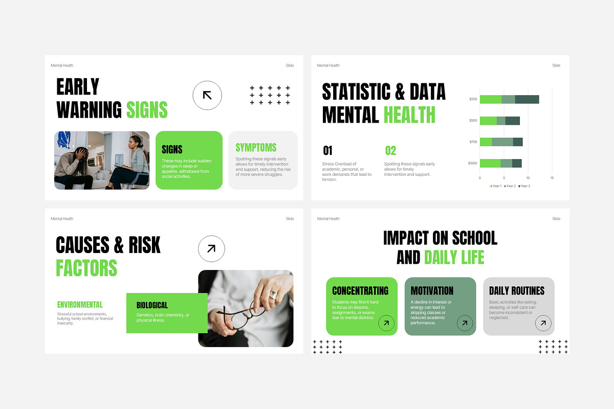 Mental Health Education Powerpoint, a Presentation Template by Eklip Studio (Photo 4 of 6)