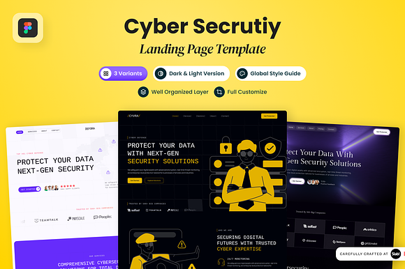 Bundle Cyber Security Landing Pages preview 7