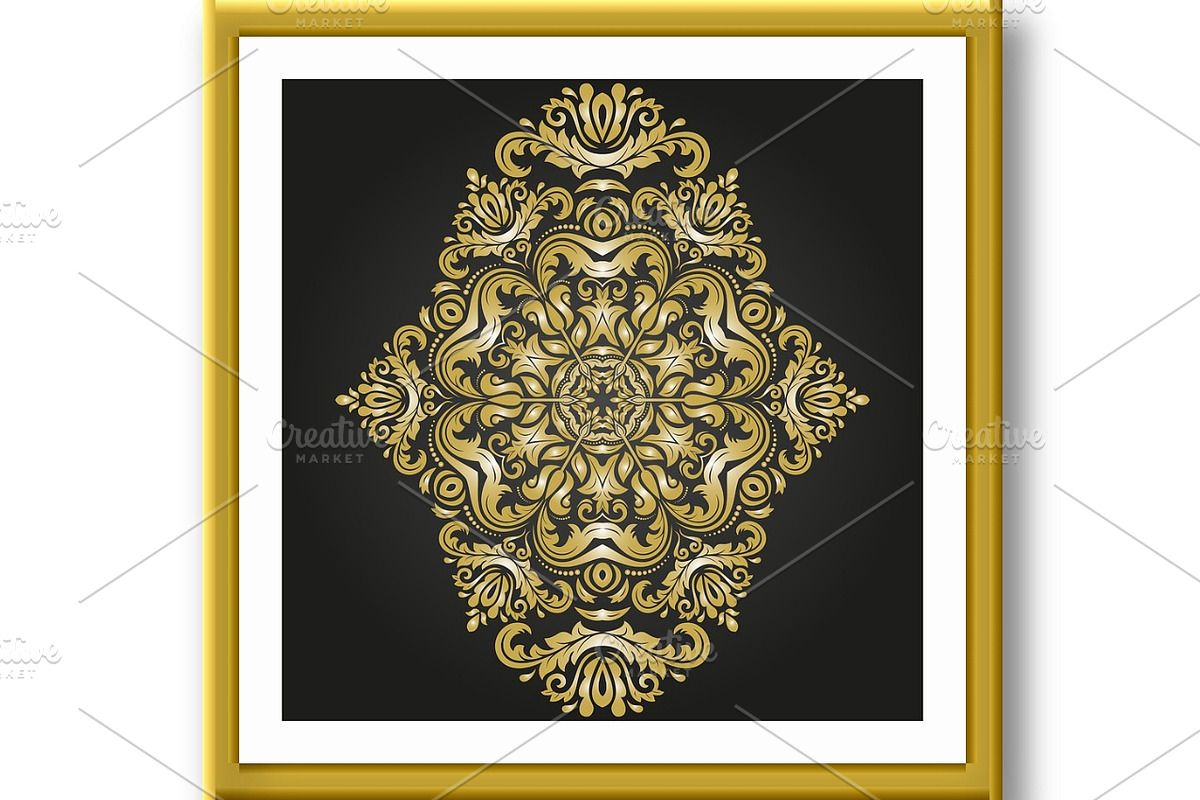 Damask Vector Oriental Pattern, a Decorative Illustration by FineArtStudio (Photo 3 of 3)