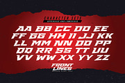 Front Lines - Modern Sport Fonts, a Sans Serif Font by Gassstype (Thumbnail 7 of 10)