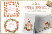 Merry Christmas Watercolor Set, an Illustration by TanataDesign (Thumbnail 9 of 10)